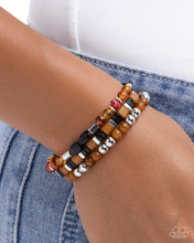 Load image into Gallery viewer, Sunset Stack Black Bracelet