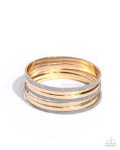 Load image into Gallery viewer, Grungy Glitter Multi Bangles
