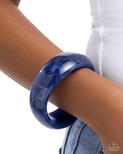 Load image into Gallery viewer, Modest Mirage Blue Acrylic Bangle