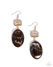 Load image into Gallery viewer, Saturated Swirls Brown Earrings