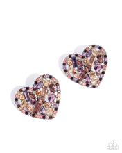 Load image into Gallery viewer, Courting Command Purple Post Earrings