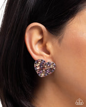 Load image into Gallery viewer, Courting Command Purple Post Earrings