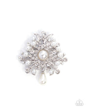 Load image into Gallery viewer, Perennial Polish White Brooch