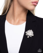 Load image into Gallery viewer, Perennial Polish White Brooch