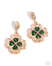 Load image into Gallery viewer, Casual Clover Green Earrings