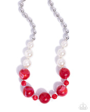 Load image into Gallery viewer, Serendipitous Statement Red Necklace