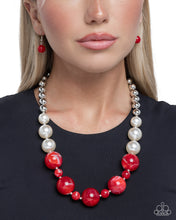 Load image into Gallery viewer, Serendipitous Statement Red Necklace