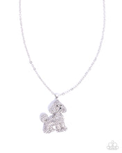 Load image into Gallery viewer, Particular Poodle White Necklace