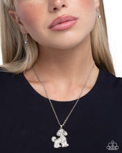 Load image into Gallery viewer, Particular Poodle White Necklace