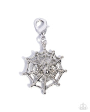 Load image into Gallery viewer, Spiderweb Selfie Silver Spiderweb Charm