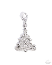 Load image into Gallery viewer, Elaborate Evergreen White Christmas Tree Charm