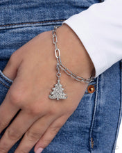Load image into Gallery viewer, Elaborate Evergreen White Christmas Tree Charm