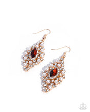 Load image into Gallery viewer, Palatial Promenade Brown Earrings