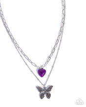Load image into Gallery viewer, Freeing Fairy Tale Purple Necklace