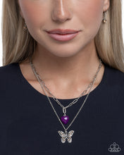 Load image into Gallery viewer, Freeing Fairy Tale Purple Necklace