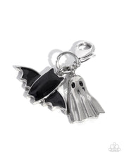 Load image into Gallery viewer, Fright Fan Silver Bat and Ghost Charm