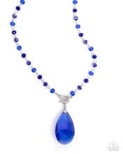 Load image into Gallery viewer, Teardrop Tale Blue Necklace