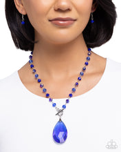 Load image into Gallery viewer, Teardrop Tale Blue Necklace
