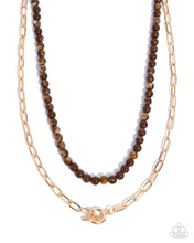 Load image into Gallery viewer, Compassionate Chic Brown Necklace