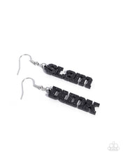 Load image into Gallery viewer, Slam Dunk Statement Black Earrings