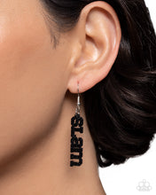Load image into Gallery viewer, Slam Dunk Statement Black Earrings