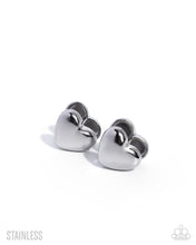 Load image into Gallery viewer, Pretty Polish Silver Hinged Hoop Earrings
