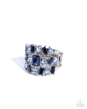 Load image into Gallery viewer, Strategically Shimmery Blue Ring