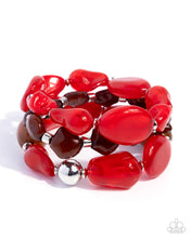 Load image into Gallery viewer, Soothing Stack Red Bracelet