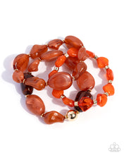 Load image into Gallery viewer, Soothing Stack Orange Bracelet