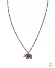 Load image into Gallery viewer, Elephant Enthusiast Copper Necklace