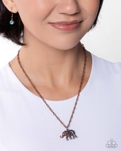 Load image into Gallery viewer, Elephant Enthusiast Copper Necklace