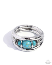 Load image into Gallery viewer, Natural Note Blue Coil Bracelet