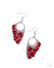 Load image into Gallery viewer, Powerful Pageantry Red Earrings