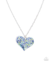 Load image into Gallery viewer, Huge Heart Blue Necklace