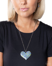 Load image into Gallery viewer, Huge Heart Blue Necklace