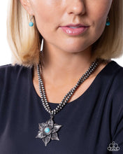 Load image into Gallery viewer, Santa Fe Socialite Blue Necklace