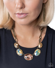 Load image into Gallery viewer, Mic Dropping Color Brass Necklace