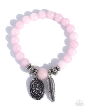 Load image into Gallery viewer, Rustic Rubato Pink Bracelet
