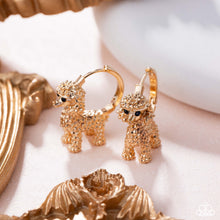 Load image into Gallery viewer, Prized Poodle Gold Hinged Hoop Earrings