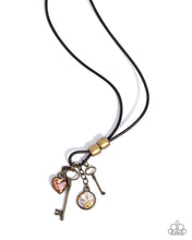 Load image into Gallery viewer, Elegance Unlocked Brass Necklace