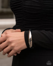 Load image into Gallery viewer, Stackable Sheen Silver Hinged Bracelet