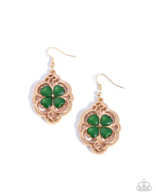 Load image into Gallery viewer, Lyrical Luck Green Earrings