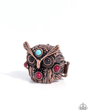 Load image into Gallery viewer, Owl Obligato Copper Ring