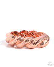 Load image into Gallery viewer, Brazen Braid Copper Hinged Bracelet