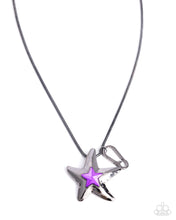 Load image into Gallery viewer, Smooth Star Purple Lanyard