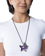 Load image into Gallery viewer, Smooth Star Purple Lanyard