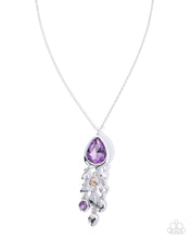 Load image into Gallery viewer, Oval Observation Purple Necklace