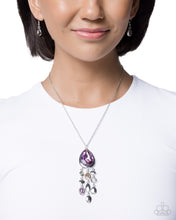Load image into Gallery viewer, Oval Observation Purple Necklace