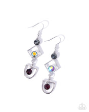 Load image into Gallery viewer, Shape Succession Purple Earrings