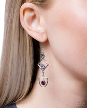 Load image into Gallery viewer, Shape Succession Purple Earrings